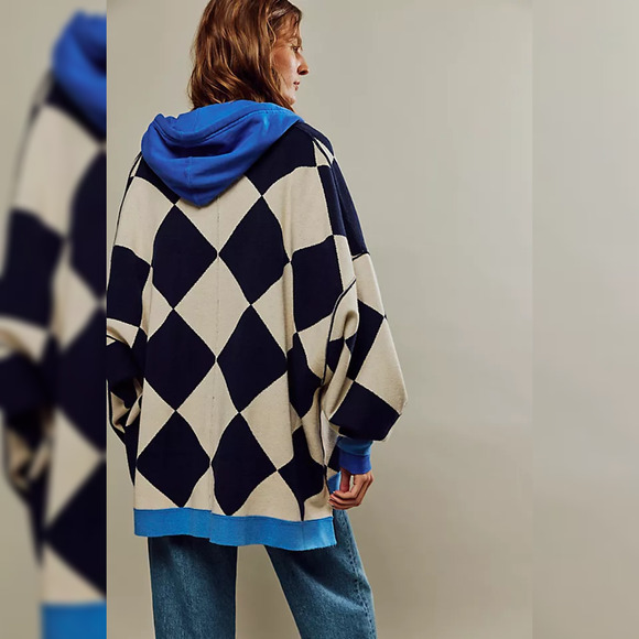 We The Free - Free People Manny Cardi - Navy Combo  - Medium - Picture 3 of 10